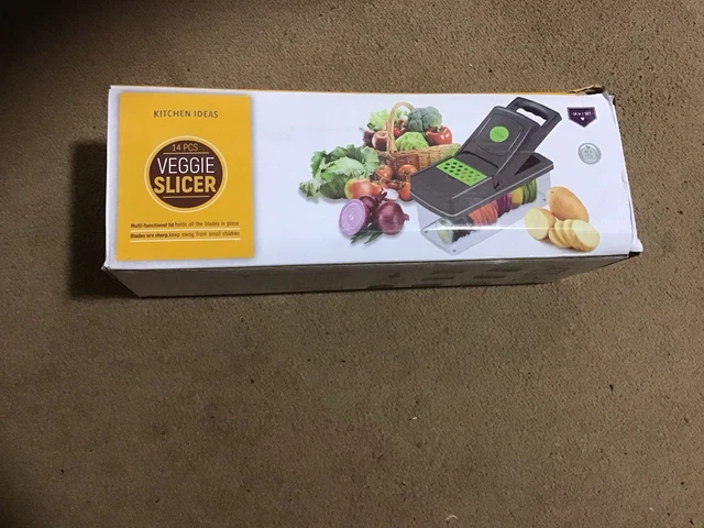 KITCHEN IDEAS VEGGIE Slicer 14 Piece Set. Very Good Condition. 2 Month Old. £2.75 - PicClick UK