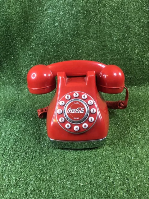 2003 Coca Cola RED Landline Telephone Push Button Phone Collectible