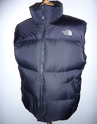 The North Face Black Puffer 700 Down Gilet Bodywarmer Vest Zip Jacket Size  XL