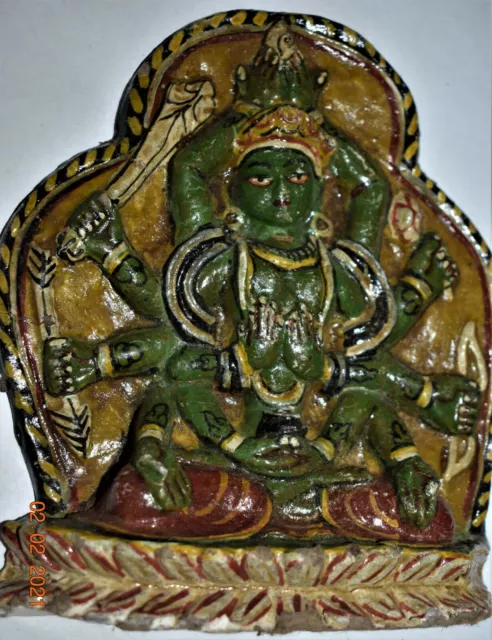 Orig $749 Nepal/Tibet Shaman Kali Temple Figure 7" Prov
