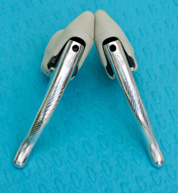 VINTAGE CAMPAGNOLO C Record Era Athena Brake Levers White Hoods £83.92