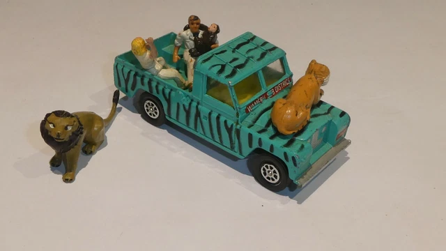 LAND ROVER 109 WB Safari Daktari et figurines - CORGI TOYS GS7 (1971) EUR 31,00 - FR