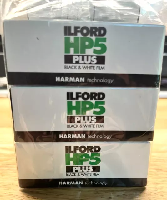 6 Rolls Ilford HP5 PLUS 400 120 Film Black & White Exp 03/2024
