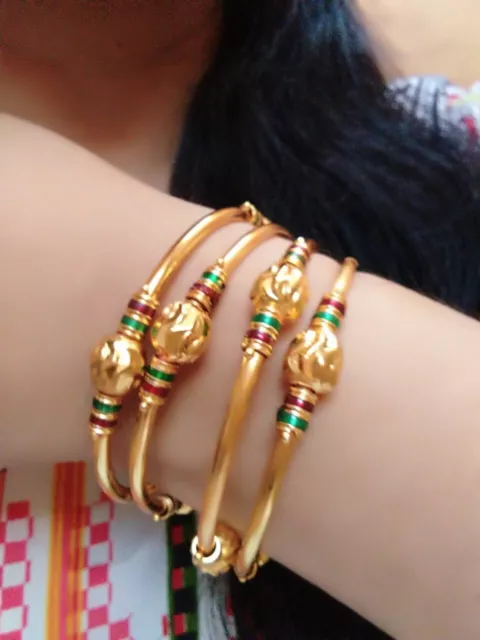 Indian Ethnic Bollywood Gold Plated Fashion Jewelry Bangles Bracelet