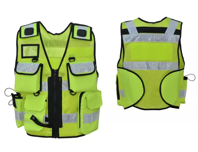 Gilet di sicurezza gilet da lavoro Security gilet da uomo gilet di protezione giallo 2