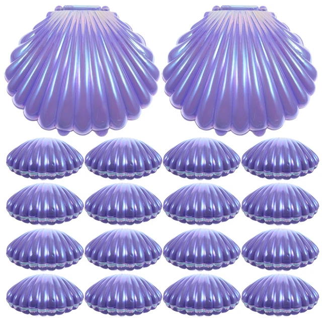20 pezzi scatola caramelle conchiglia imitata, scatola gioielli decorativi,