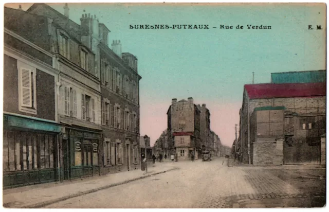 CPA 92 - SURESNES PUTEAUX (Hauts de Seine) - Rue de Verdun - E.M.