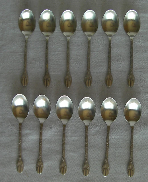 Zanetti Lot De 12 Cuillères à Moka En Acier Inoxydable 18/10 | Modèle Boston - Fabriqué En Italie