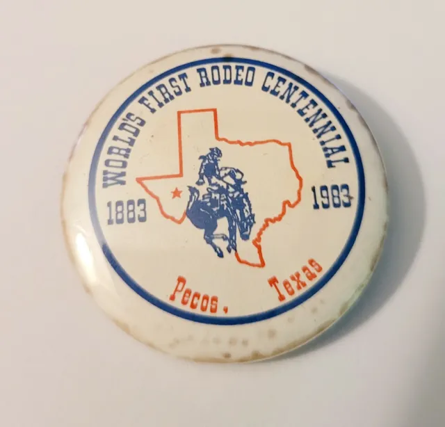 1883-1983 World's First Rodeo Centennial Button