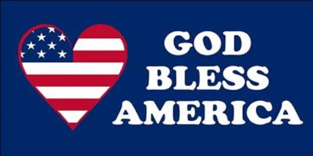 Wholesale Lot 6 God Bless America American Flag Heart Decal Bumper Sticker