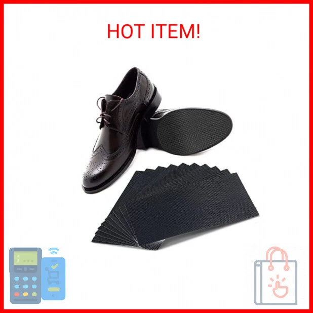 10 Pcs Shoe Sole Protector Non Slip Shoe Pads Anti Skid Shoe Treads 3.1 x 5.1 In