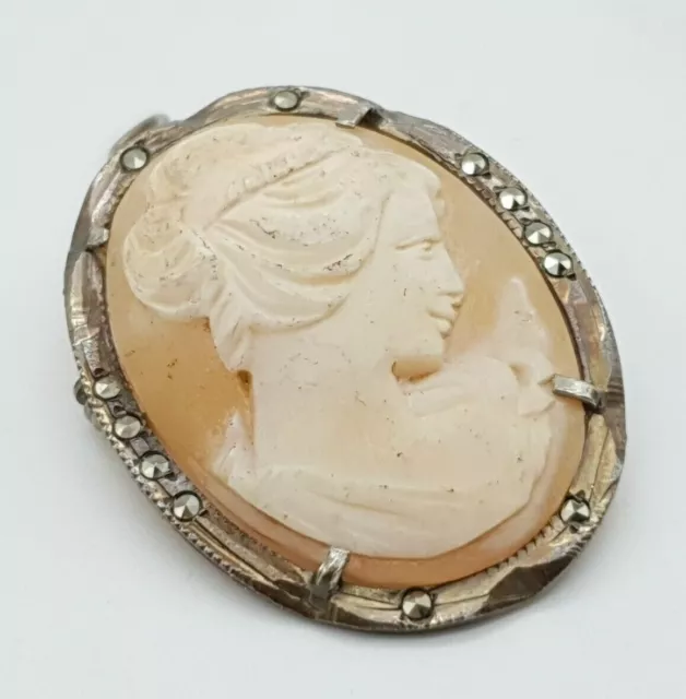 Gemme 800 Silber Anhänger - Shell Cameo -  (131)