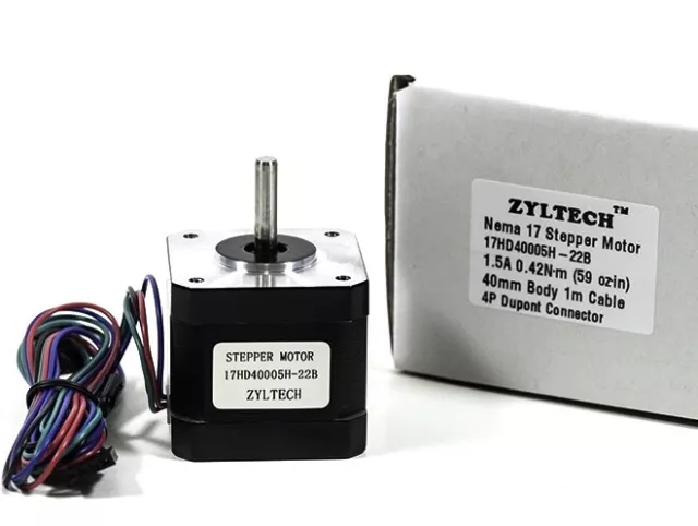 Zyltech Nema 17 Stepper Motor 1.5 A 0.42 Nm 59 oz in for 3D printer and CNC