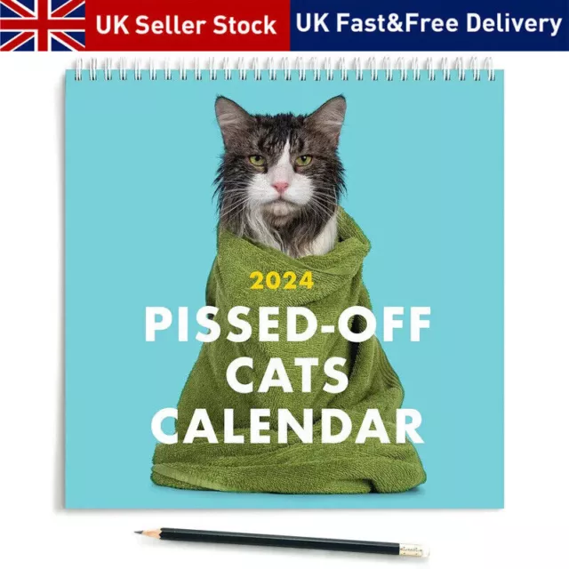 2024 Pissed-Off Cats Calendar / Funny Cat Wall Calendar