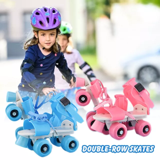 Roller Skates Double Row Beginner Roller Skates For Kids Indoor Outdoor Sports