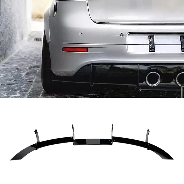 Gloss Black Rear Bumper Diffuser Cover Shark Fin For VW Golf 5 MK5 R32 05-08 06