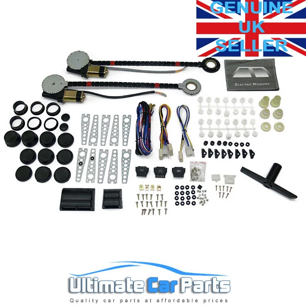 ELECTRIC WINDOW CONVERSION Kit 2 Window kit Van or Car UK Company With