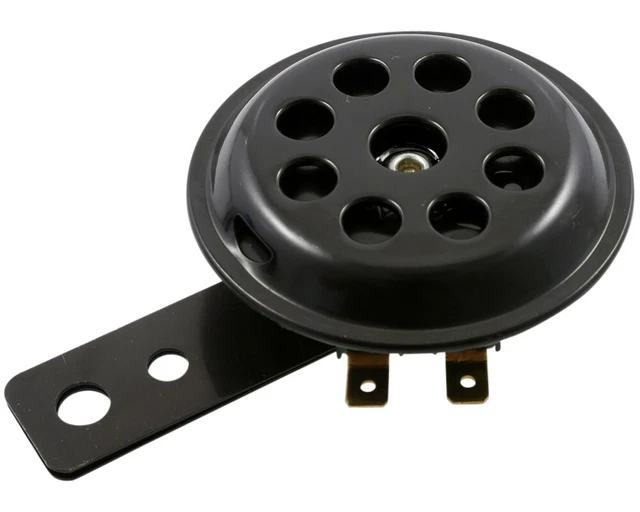 Corne Corne petit 12 Volt 70mm noir scooter, vélomoteur, cyclomoteur