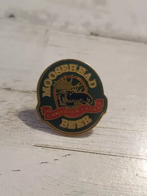 Vintage Moosehead Beer Pin , Lapel Pin , Hat Tack Canadian Lager eb