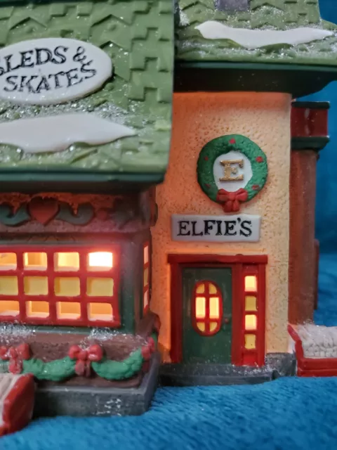 Dept 56 North Pole Series Hertiage Village Collection, ELFIE'S SLEDS & SKATES...