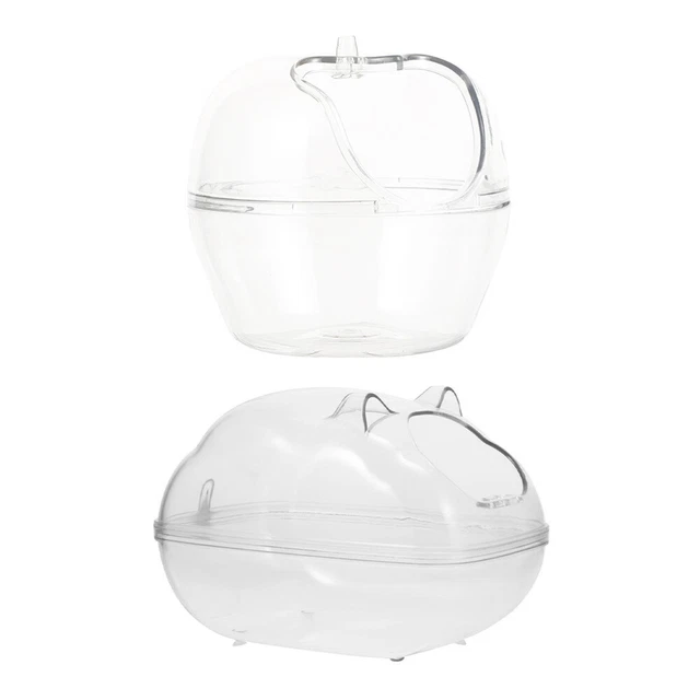 2 pz contenitori per criceti domestici a prova di polvere vasche da bagno per criceto ciotola doccia per criceto