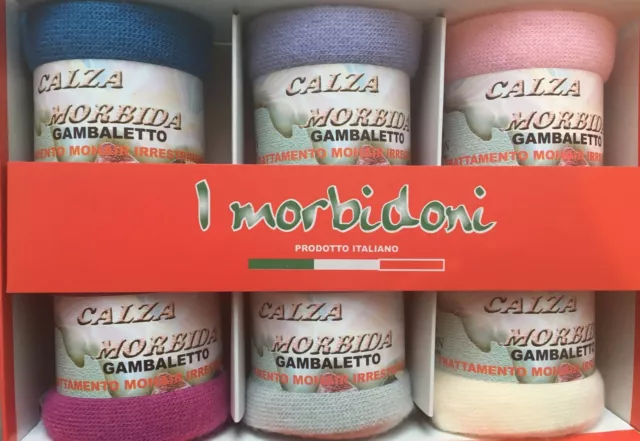 6 Paia Calze Lunghe Calzini Invernali Donna Lana Soft Calde Prodotte In Italia