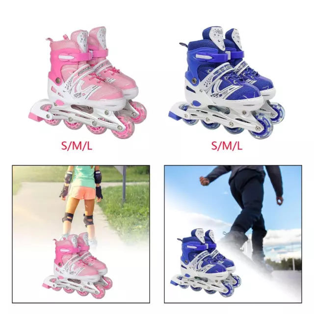 Inline-Skates für Kinder mit leuchtenden Rädern als Geburtstagsgeschenk für