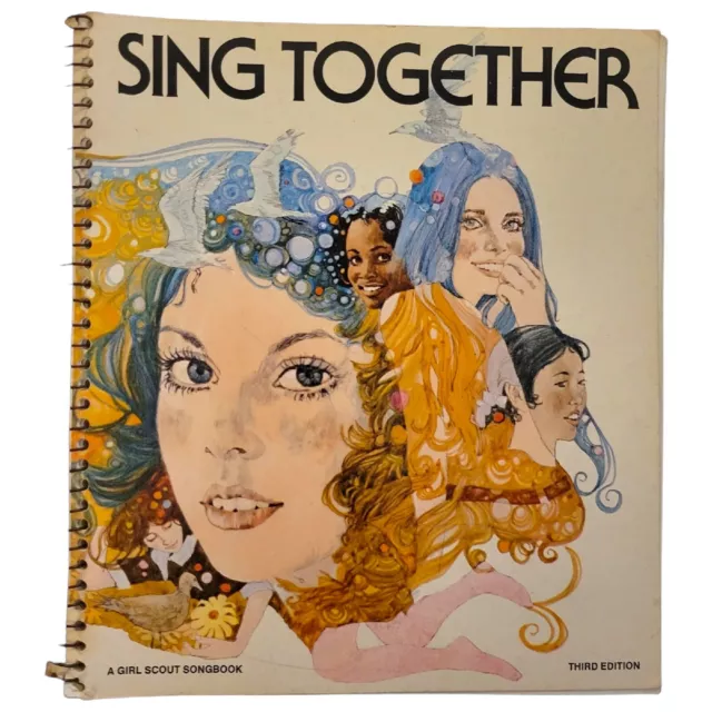 VTG Sing Together A Girl Scout Songbook. Third edition book 1973 Spiral bound