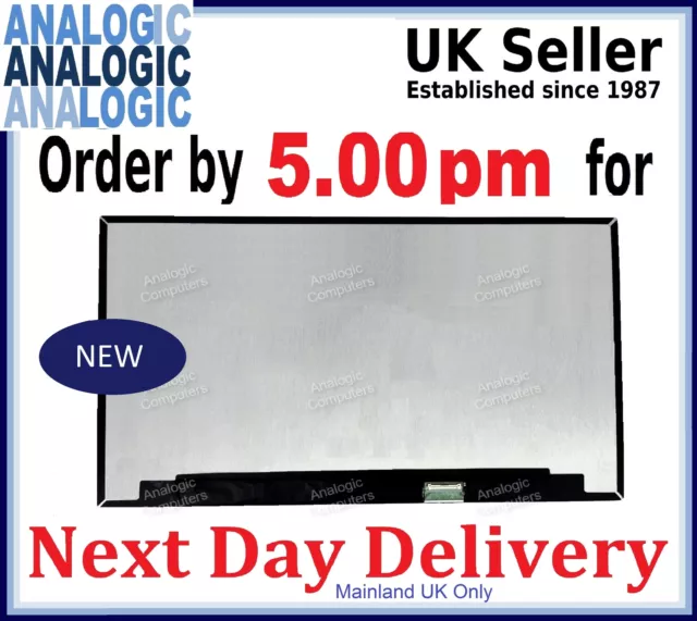 Replacement Fr Dell WCDHX 0WCDHX 14" LED LCD Laptop Screen IPS FHD Display 30Pin