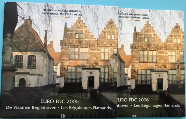 Kursmünzensatz (KMS)  Belgien - 2006 Weltkulturerbereihe: Beginenhöfe Flanderns