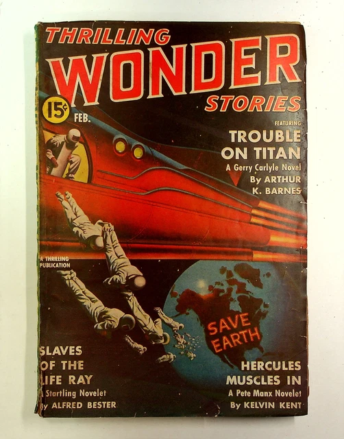Thrilling Wonder Stories Pulp Feb 1941 Vol. 19 #2 GD/VG 3.0