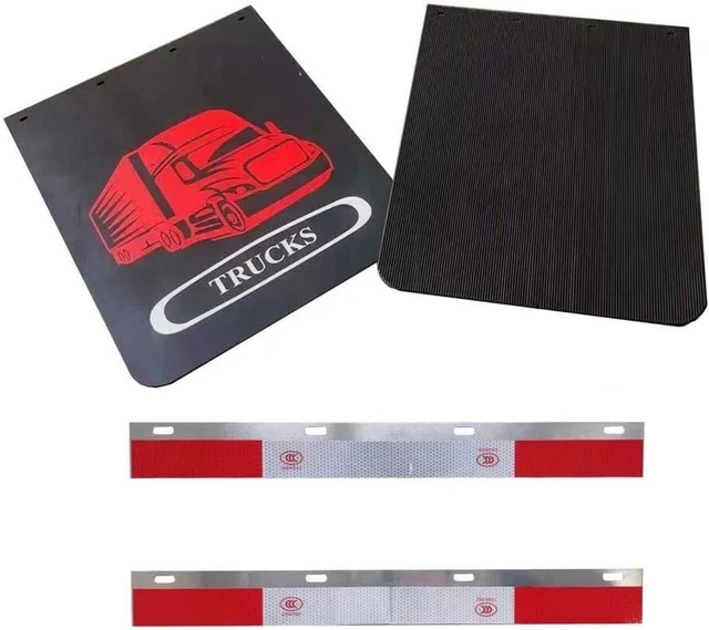 For Semi-Truck Trailer Mud Flaps (24"x30") & Aluminum Strip Reflective (24"x3")