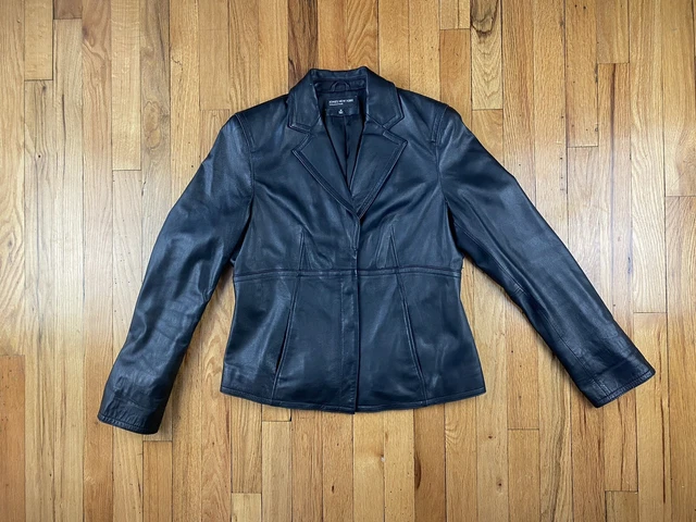 Jones new york online leather jacket 25611