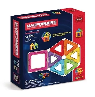 Magformers 14 piece Basic Magnetic Tile Set Magformers