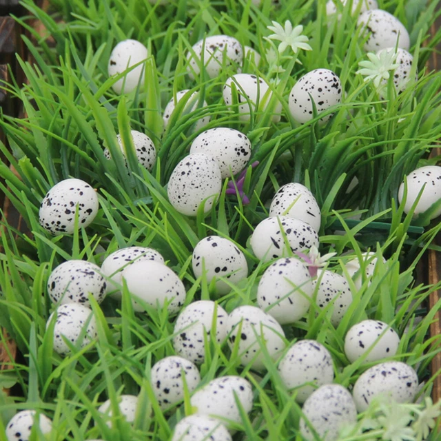 30 PCS Plastic Realistic Simulation Fake Artificial Eggs DIY Easter Egg Painting