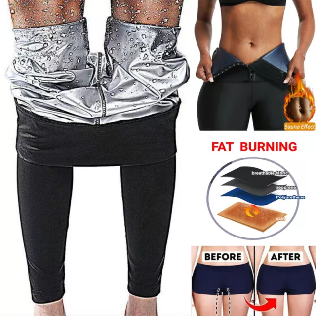 Women Thermo Neoprene Sweat Sauna Body Shaper Pants Weight Loss Shorts Leggings