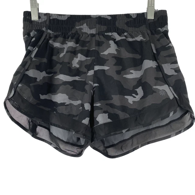 Athleta Camo Printed Mesh Racer Run Short Mesh Women's Small