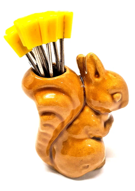 Porte-piques Apéritif Vintage – En Corne, Forme Bois De Cerf, Marron