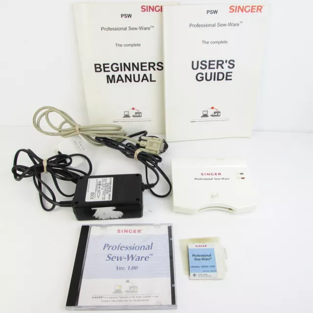 Singer Sew-Ware Professional Ver 1 PSW Design Card Reader Software Converter