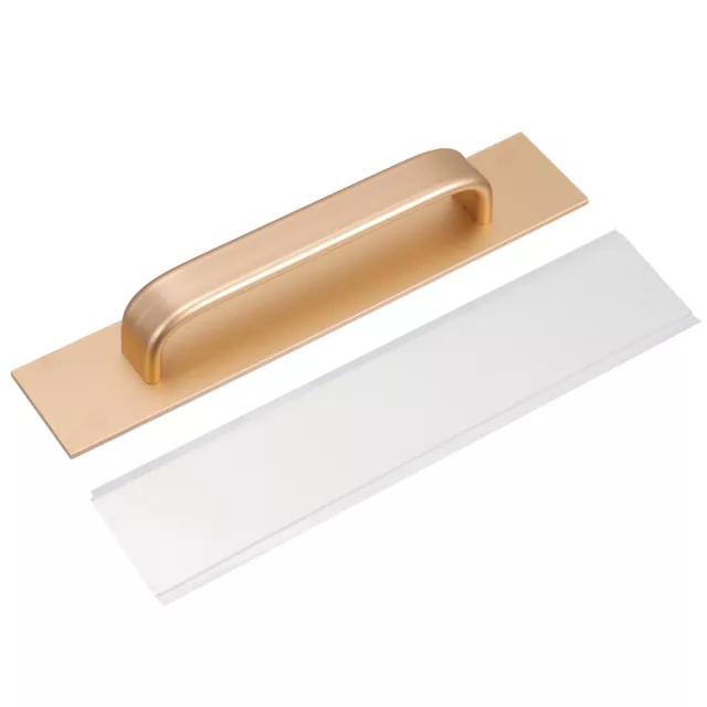 1Pcs Self-Stick Handles Pulls, Gold Aluminum Alloy for Bathroom (200mm/7.87")