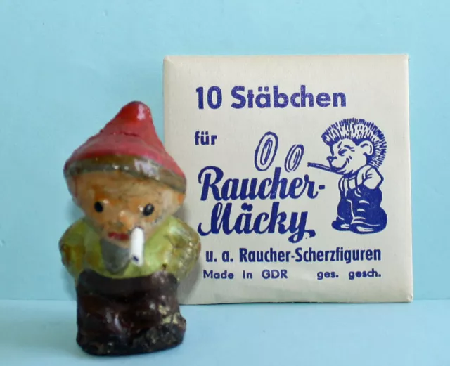 Alte Raucherfigur magische Zigarette Sandmann / Magic Cigarettes / Scherzartikel