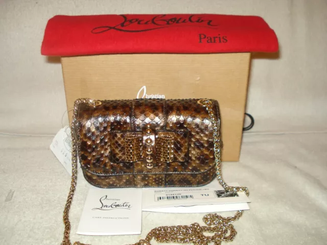 100% Authentic New Christian Louboutin Snake Sweety Charity Bag/Handbag/Purse