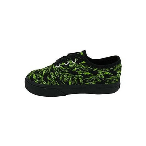 Lime green online and black vans