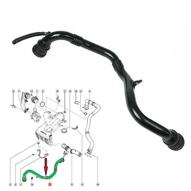 Durite D'Air De Charge Pour Dacia Duster 1.5 DCI / 4x4 - Réf. OE 144607625R