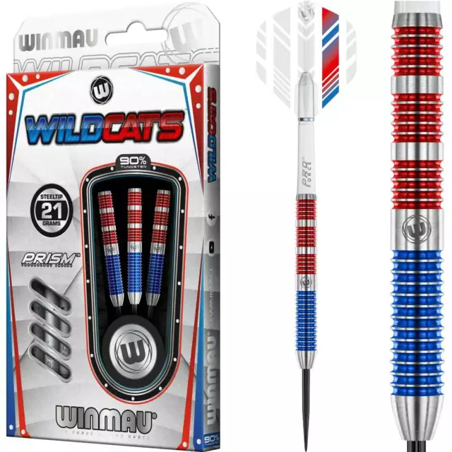 Winmau Wildcats Steel Darts 90% Tungsten Steeldarts 21 bis 25 gramm Dartpfeile