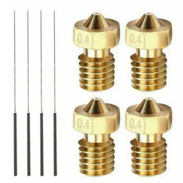 8pcs 04mm Nozzle Set for Anycubic i3 Mega / MEGA S For 3D Printer Extruder