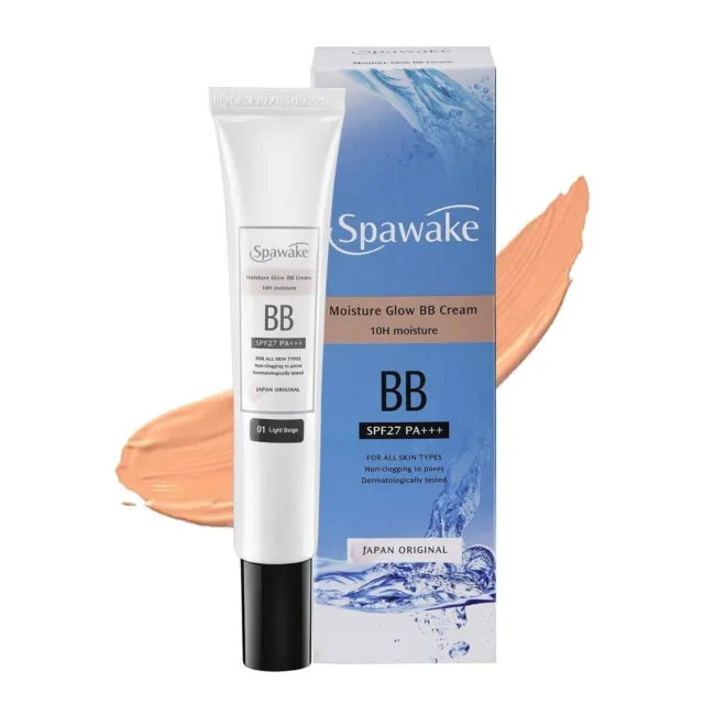 Spawake Moisture Glow BB crema para todo tipo de pieles, tono (01 beige claro), 30 g