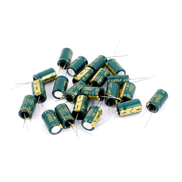 21x 16V 3300uF 150C Esr Radiale Condensatore Elettrolitico Alluminio 13x21mm