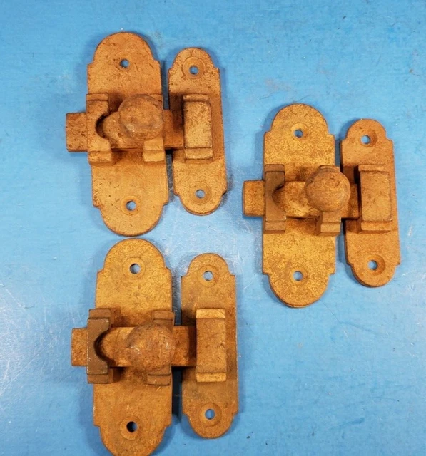 Sliding Bolt Latch Lock Cabinet Cupboard Gate 2" OAW x 3.25" Long Flush Mount 3