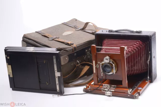 ✅ Hermagis 5X7”, 13X18Cm Field Camera W/ Foyer Jarret Le Gallos Paris 210Mm Lens